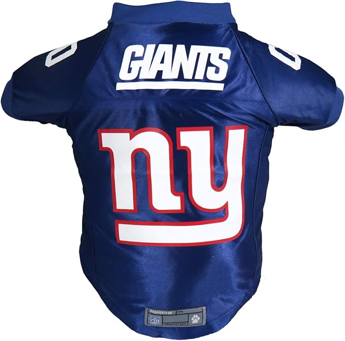 Littlearth NFL New York Giants Premium Pet Jersey, Team Color, X-Small