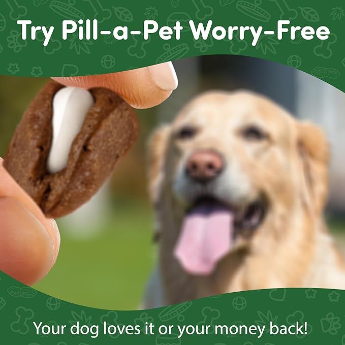 Pill-a-Pet Pill Wrap for Dogs - Made in USA - Probiotics Pet Pill Pockets for Dogs - Paste Dog Treats for Pills - Hiding up to 60 Tablets of Any Size - Digestive Support Bacon Flavor