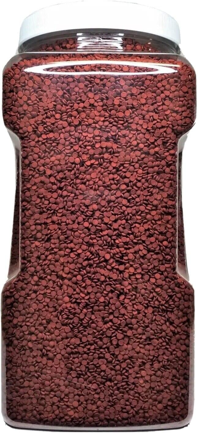Aquatic Foods Inc. 3.5mm - 1/8" Color Enhancing Sinking Micro Wafers for Bottom Fish, Shrimp, Crabs, Crayfish, All Tropical Fish…2-lb Med Jar