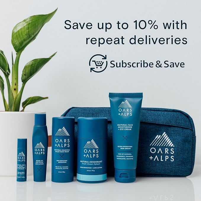 Oars + Alps Face & Scalp Sunscreen Spray Mist, SPF 35 Facial & Hair Sunscreen, Protects from Blue Light, Infused with Aloe Vera + Cucumber, Water & Sweat Resistant, Summer Splash Scent, 2pk