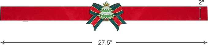Blueberry Pet Festival Fever Christmas Tree Dog Collar Cover – Holiday Decorative Accessory Fits Small, Medium & Large Dog Collars