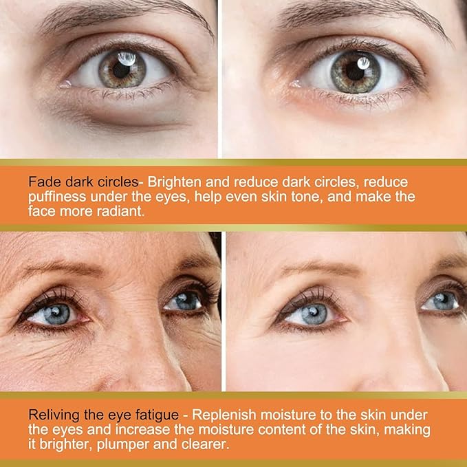 3Pcs Revive Glow Vitamin C Eye Balm, Hydrating Eye Cream, Glow Eye Balm Stick, Brightening and Reducing Dark Circle, Reduces Puffiness