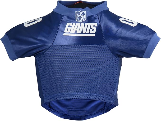 Littlearth NFL New York Giants Premium Pet Jersey, Team Color, X-Small