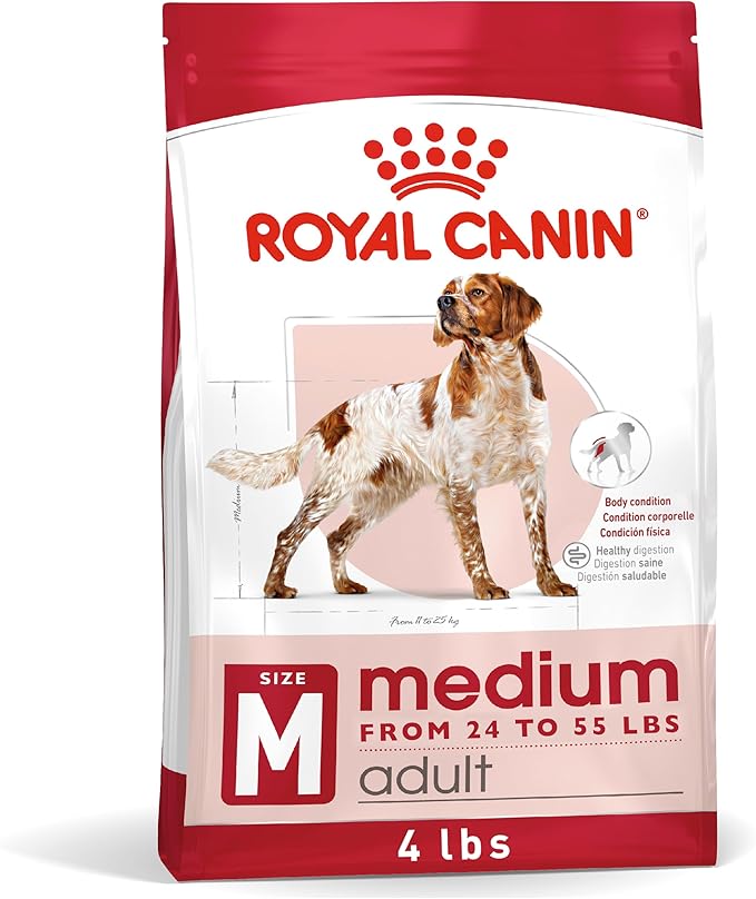 Royal Canin Size Health Nutrition Medium Adult Dry Dog Food, 4 lb Bag