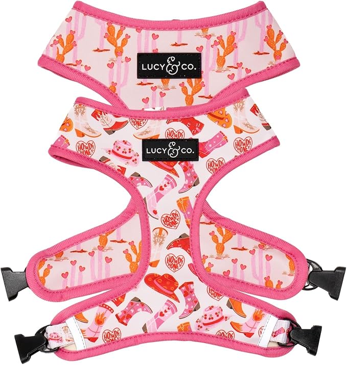 Lucy & Co. Little Lamb Adjustable Dog Collar- Cute Designer Pet Collar for Small, Medium, Large Dogs- Buckle Closure Dog Accessories, Large, Yellow Floral
