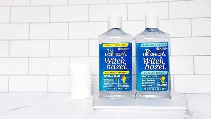 T.N. Dickinson's Witch Hazel Alcohol Free Moisturizing Astringent | 100% Natural Witch Hazel | Calms,Nourishes,Hydrates Skin-| for Face & Body-| 16 Fl Oz,(Pack of 2)