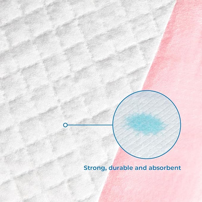 Best Pet Supplies Puppy Pads - Disposable, Dog Training Potty, Super Absorbent Baby Pink Puppy Pee Pads for Dogs (300 Count)