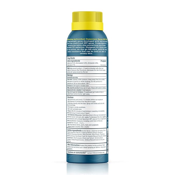 Oars + Alps SPF 30 Face & Body Broad Spectrum Sunscreen Spray | Fast-Absorbing, Lightweight, Non-Greasy, Hawaii Reef Act 104 Compliant, Water-Resistant, Octinoxate + Oxybenzone Free, 6 Oz, 2 Pack