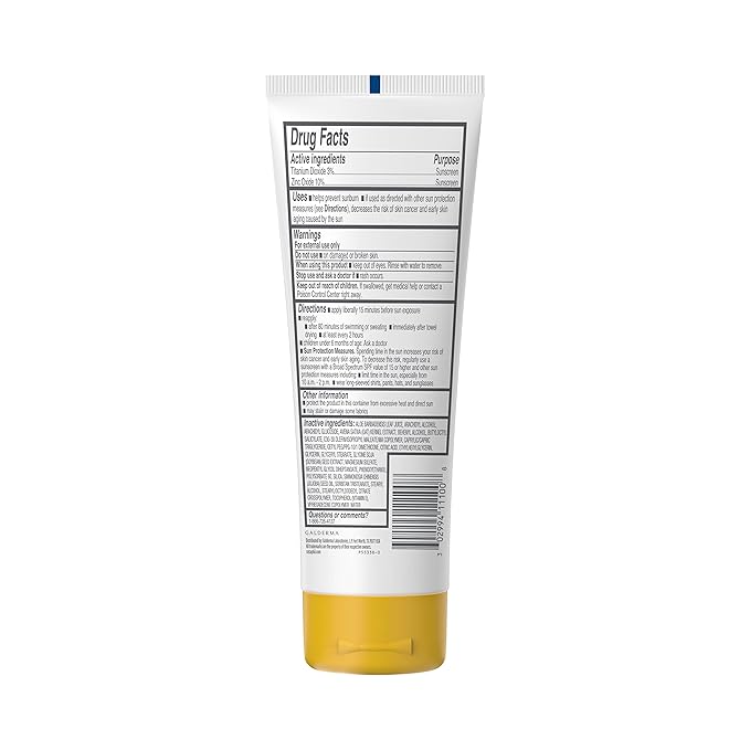 CETAPHIL Sheer Mineral Sunscreen Lotion for Face & Body, 3 fl oz, 100% Mineral UVA/UVB Filters: Zinc Oxide & Titanium Dioxide, Broad Spectrum SPF 30, For Sensitive Skin | Sheer Mineral, Sunscreen Lotion, for Face & Body, For Sensitive Skin