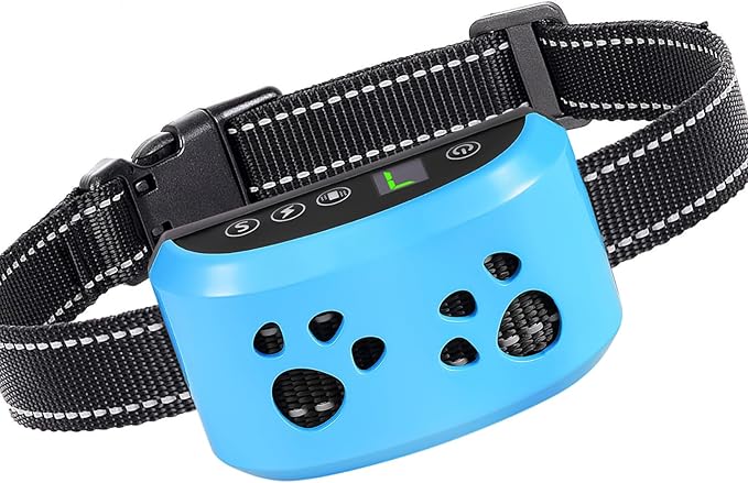 Dog Bark Collar, Svtrat Smart Bark Collar for Small Medium Large Dogs Anti Bark Collars with 4 Training Modes and 7 Level Sensitivity, Barking Collar