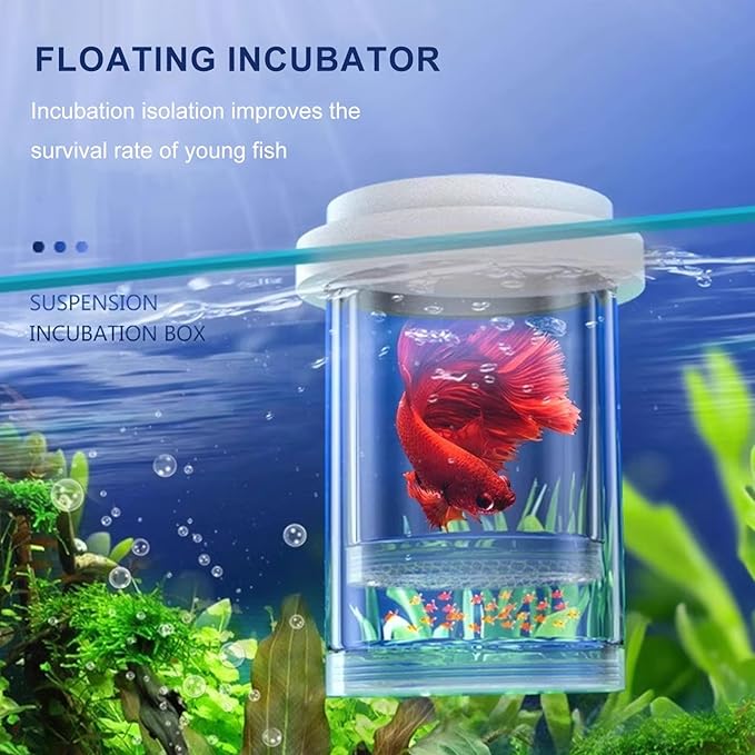 3pcs Floating Nursery Tanks Breeding Box for Baby Fish and Shrimp Great for Home and Office Aquariums Use