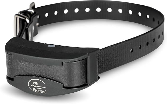 SportDOG Brand NoBark 10 Collar, Dog Bark Collars, Rechargeable, Programmable Bark Collar, Silent Partner Technology, Two Modes of Operation, Waterproof Collar (Black)