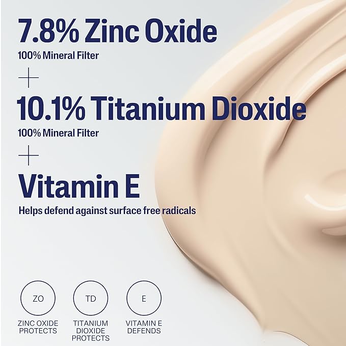 CETAPHIL Everyday Sunscreen Tinted Lotion for Face,1.7 fl oz,100% UVA/UVB Mineral Sunscreen: Titanium Dioxide & Zinc Oxide,SPF 40,For Sensitive Skin,(Pack of 2)