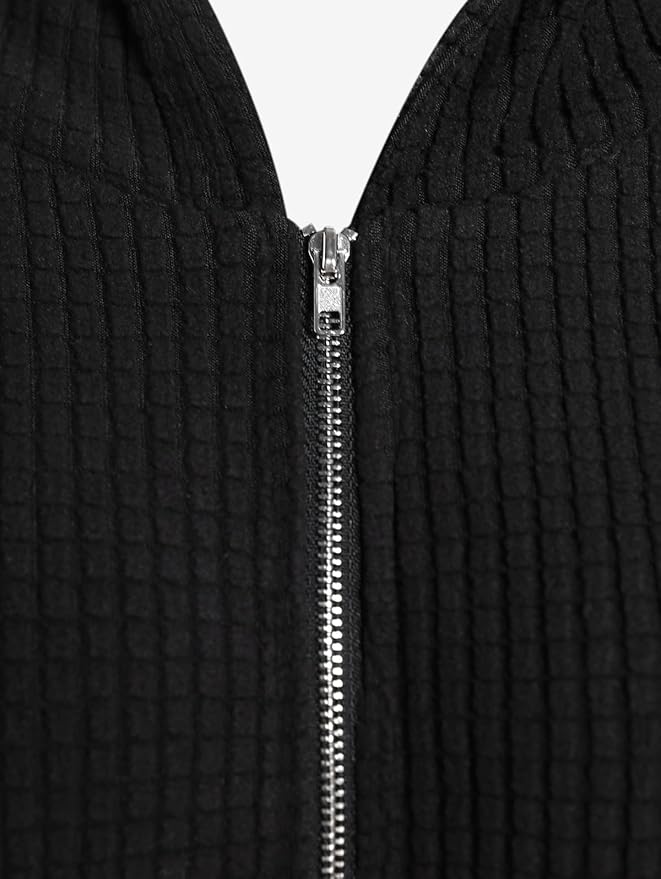 ROSE GAL Rosegal Women Plus Size Cat Ear Ribbed Hooded Blouson Jacket Animal Ear Two Tone Cute Hoodie