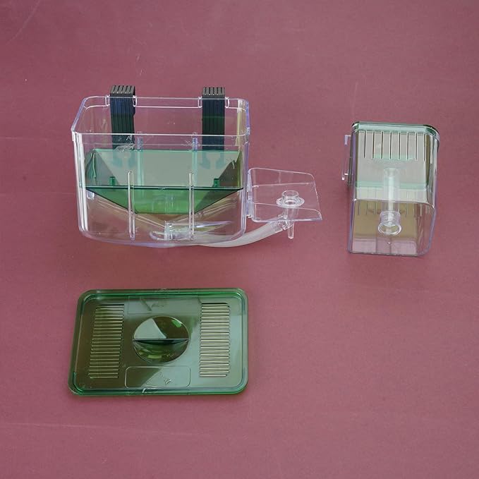 Fishtank Hatchery Incubator Aquarium Small Breeding Box Clear Breeder Isolation Hatching Boxes with Hook Fish Spawning Container