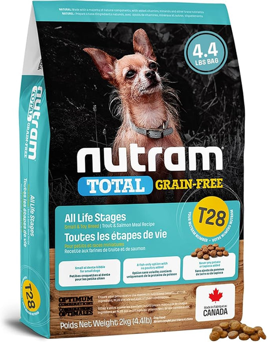T28 Grain-Free Dog Food for Small & Toy Breeds – High Protein Trout & Salmon Meal Kibble | Chicken-Free, Limited Ingredient, Fish Dry Dog Food for Small Dogs & Puppies (4.4 Pounds)