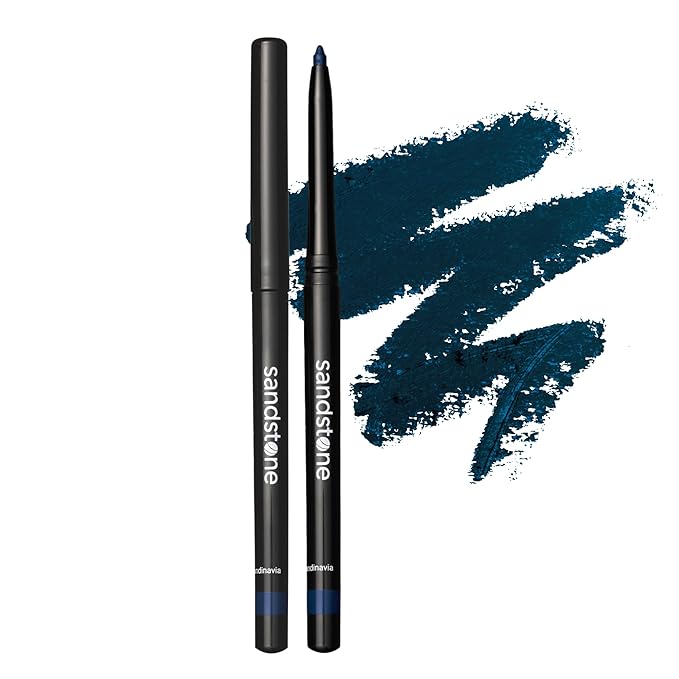Waterproof Eyeliner Pencil - Vegan Hypoallergenic Gel Eyeliner for Sensitive Eyes - Smudge Proof Blue