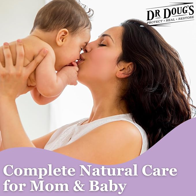 Dr. Doug's Mom & Baby Toolkit – 3-Piece Organic & Natural Skincare Set for Daily Infant Care and Mom Wellness | Baby Balm, Magnesium Balm, Recovery Balm (3 Pcs x 2 oz)