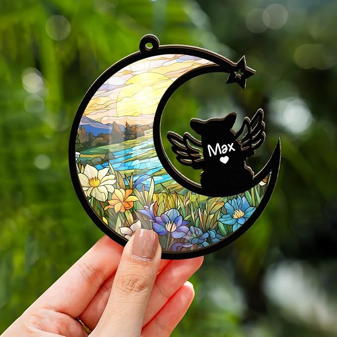 Chillever Pembroke Welsh Corgi Memorial Suncatcher – Personalized Dog Loss Keepsake, Pet Remembrance Gift