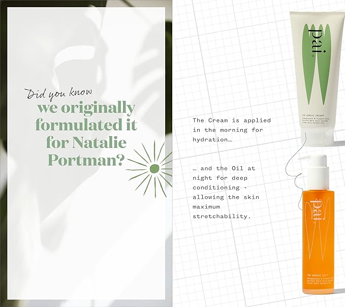 Pai Skincare - The Gemini Strecth Mark System | Natural, Vegan, Sensitive Skincare | The Gemini Cream (200mL) + The Gemini Oil (100mL)