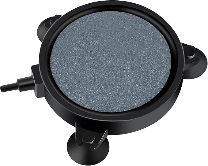 AQUANEAT Aquarium Air Stone Disc 4 inch, Aerator Bubble Diffuser, Air Pump Accessories Airstones for Aquariums, Fish Tanks,Hydroponics,and Ponds