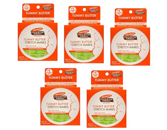 Palmer's Tummy Butter for Stretch Marks with Vitamin E 4.4 oz jar (Pack of 5)