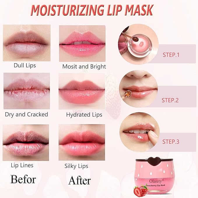 8 PCS Bee Lip Balm Honey Pot, Valentines Day Gifts Honey Lip Balm Bulk, Moisturising Sleep Lip Mask Overnight with Sticks, Reduce Lip Lines, Bulk Gifts Stocking Stuffers Party Favors