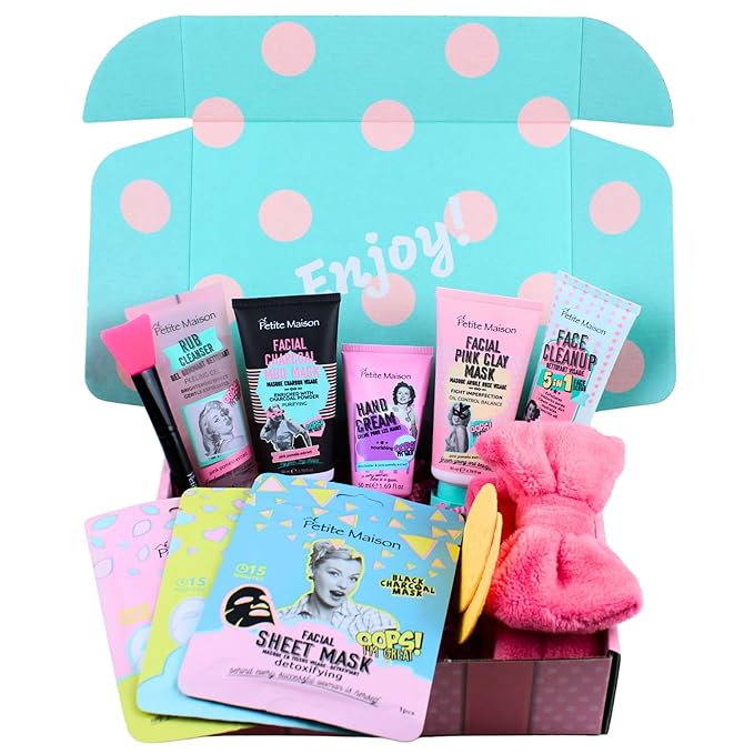 Self Care Gift Box for Women - Unique Spa Beauty Skincare Sets for Mom, Sister, Aunt, Grandma, Best Friends - Birthday or Christmas Holiday Basket