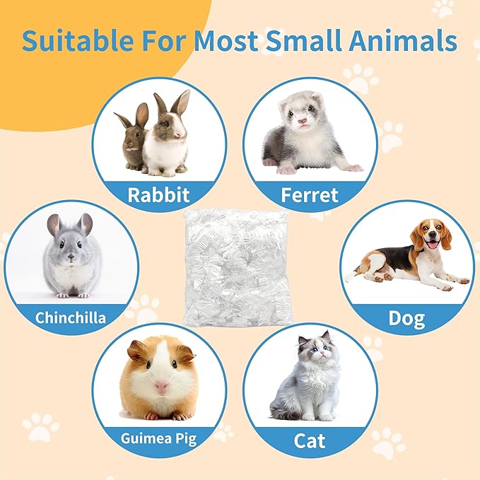 100 Pcs Disposable Cage Liners 34' X 22'' - Clear, Plastic Toilet Film for Bunny, Hamster, Totoro, Hedgehog, Guinea Pig & Small Animal Habitats