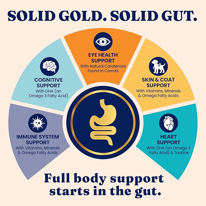 Solid Gold High Protein Dry Cat Food - Grain Free & Gluten Free Chicken Cat Dry Food w/Probiotics for Gut Health & Digestion - High Fiber & Omega 3 - Low Carb Superfood Kibble for Cats All Ages -12LB