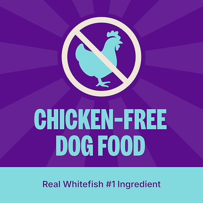 Wellness CORE+ Dry Dog Food with Freeze Dried Pieces, Grain Free, High Protein, Natural, Ocean Whitefish, Herring, & Salmon Recipe, (4-Pound Bag)
