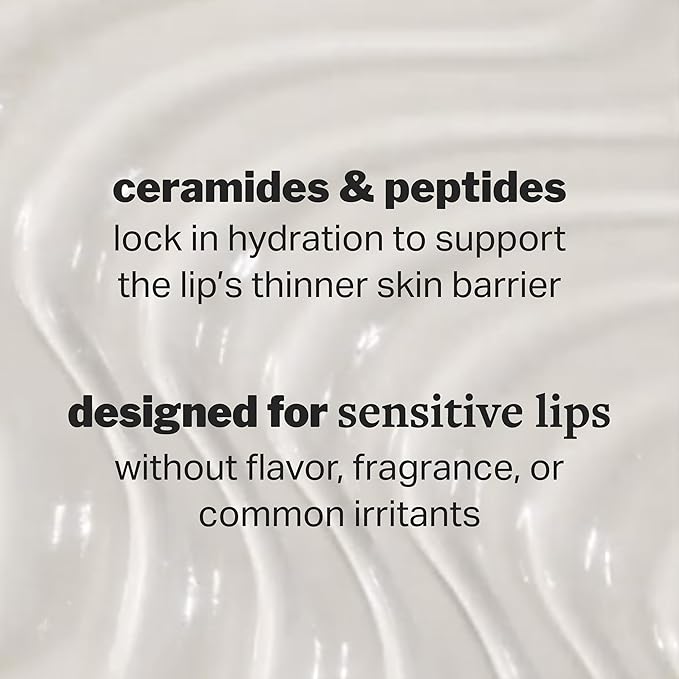 Cocokind Ceramide Lip Blur Balm, Be Real - Clear Hydrating Lip Balm with Ceramides & Peptides, Made for Sensitive Skin & Lips, Unflavored & Fragrance-Free - 3 pack