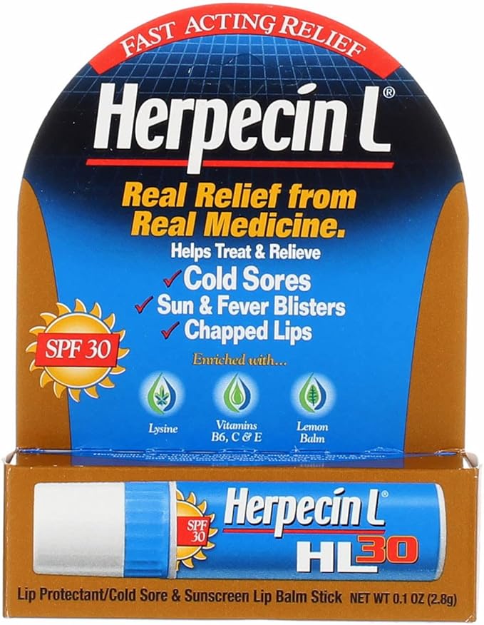 Herpecin L Lip Protectant SPF 30 0.10 oz (Pack of 3)
