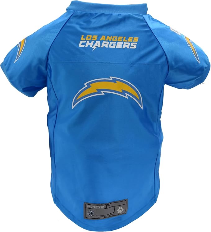 Littlearth NFL Los Angeles Chargers Premium Pet Jersey, Team Color, Small