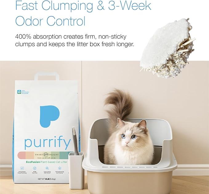 Smart Health Monitoring Cat Litter – Color-Changing, Fast Clumping, Odor Control, Low Dust | 1-Pack