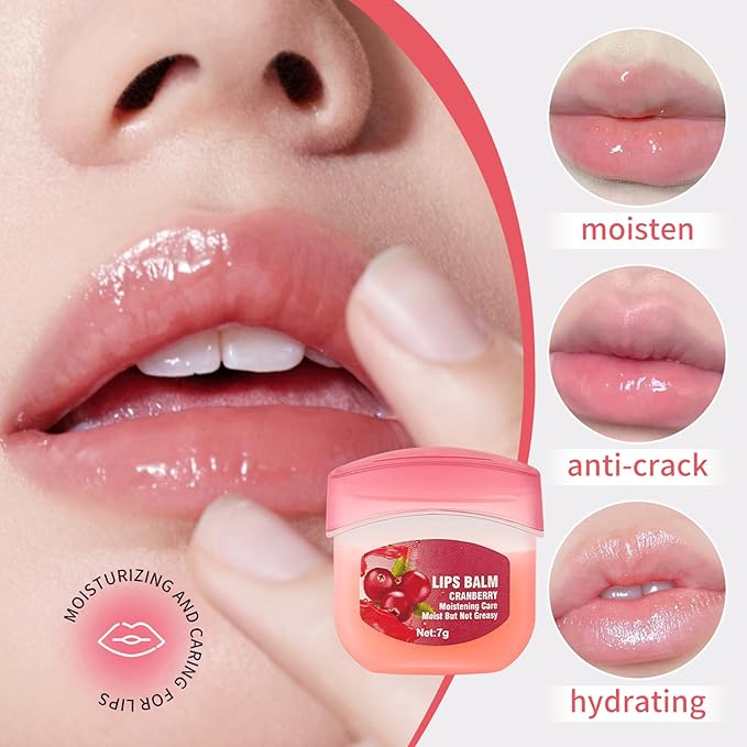 8Piece Set Lip Balm, Moisturizing Lip Care Kit, 8 Fruit Flavored Lip Masks, 4-in-1 Lip Treatment, Suitable for Dry Skin, Smooths Lip Lines, Hydrating Lipstick, Long-Lasting Effect, Natural Finish