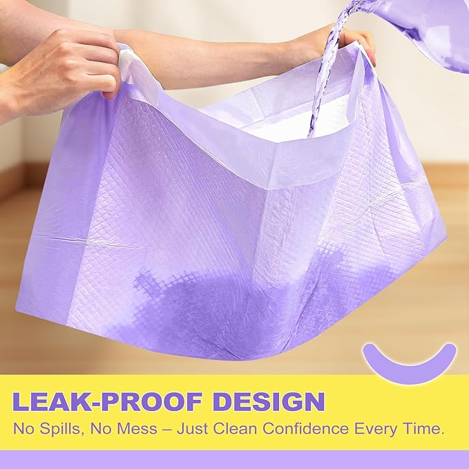 MIZOK Dog Pee Pads 36x36in, Extra Large Pee Pads for Dogs, Keeps Fresh & Clean, Ultra Absorbent Up to 11 Cups, 6 Layers Leak-Proof, Purple Lavender Color (30 Counts)