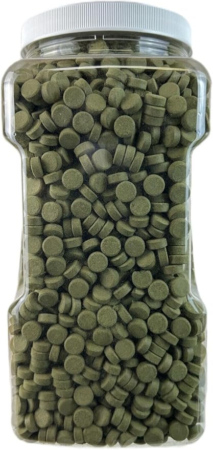 Aquatic Foods Inc. 1/2" x 3/8" Spirulina Glass Sticking Wafers for Tropical & Community Fish Tetras, Guppies, Angel Fish, Cichlids, Goldfish. All Tropical Fish - WL…2-lbs 4oz Jar