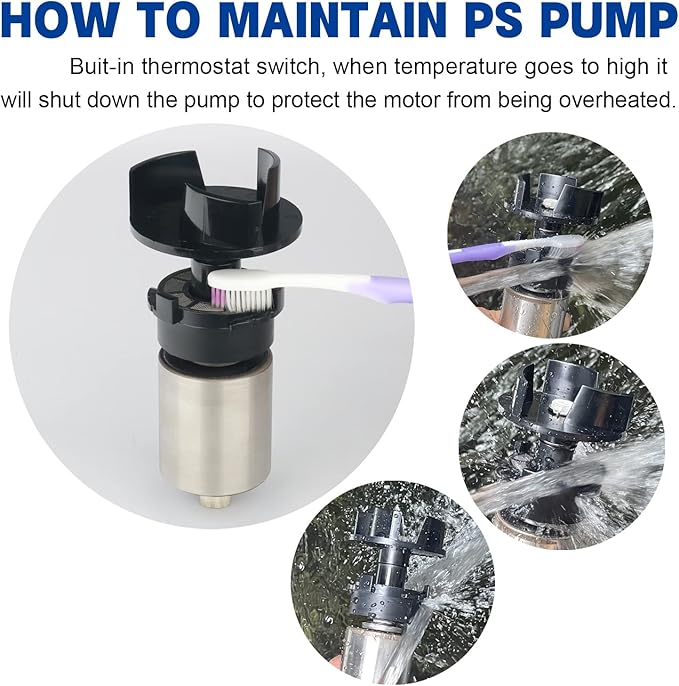WaterRebirth (5700GPH-305W, UL listed) High Flow Large Fountain Submersible Water Pond Sump Pump Aquarium Electric Waterfall Pump Outdoor PS-5700