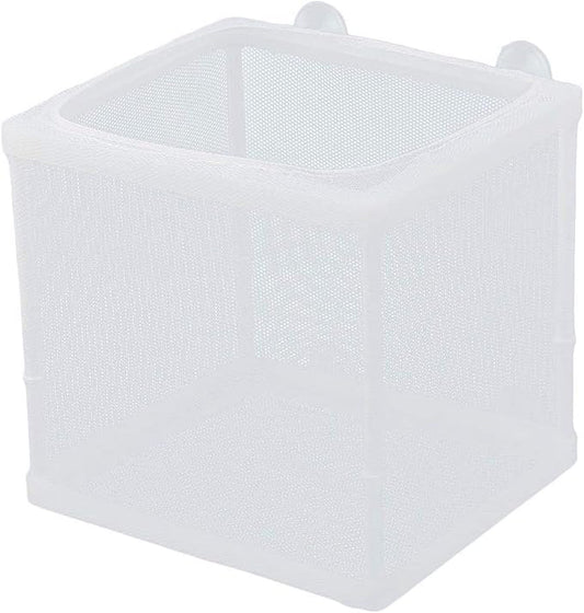 COMOK Fish Hatchery Breeder Box Aquarium Separation Net Nylon Incubator Mesh Fish Breeding Tanks Isolation Box White Square 20PCS