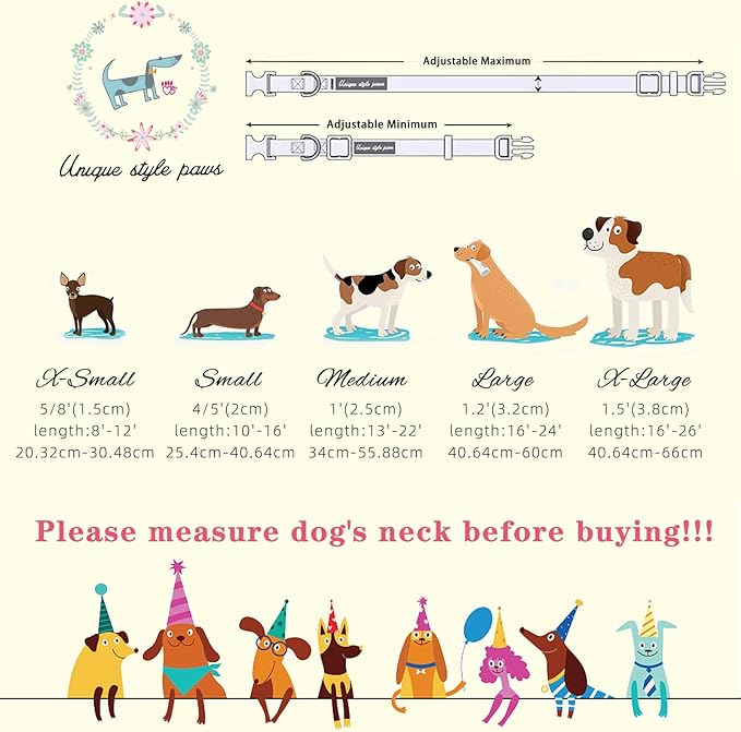 Unique style paws Cotton Dog Collar with Bow Autumn Puppy Collar with Colorful Maple Leaf for Small Medium Large Boys Girls Dogs