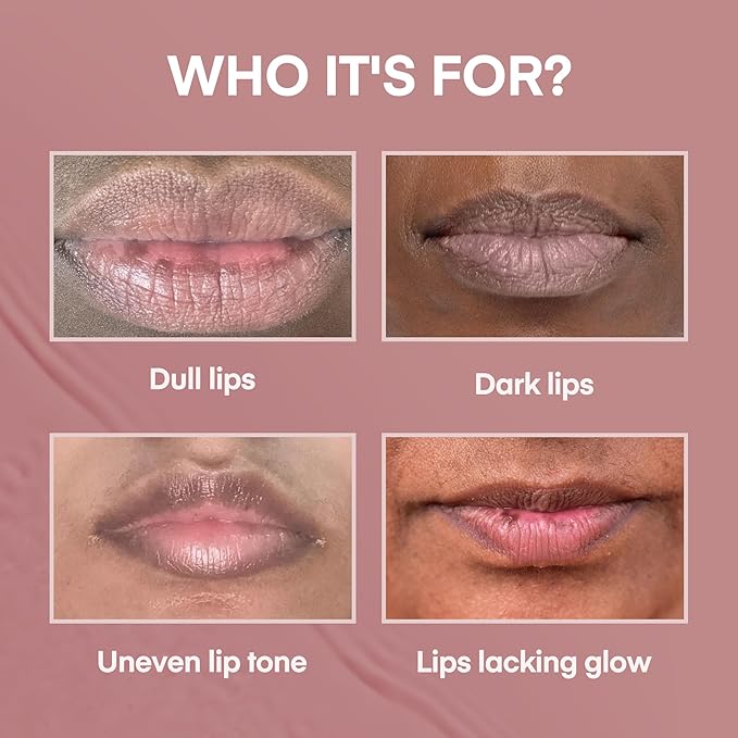 Lip Scrub for Dark, Uneven-Looking Lips, Gentle Sugar Lip Exfoliator for Dry Lips, Balm-Textured Lip Care, 2 Pack, 0.51 fl oz Each