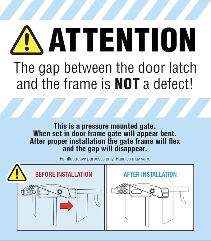 Regalo Safety Extra Wide & Tall Baby Gate for Doorways & Bottom of Stairs, Pressure Mount Safety Gate for Babies, Toddlers & Pets, Tested & Safe for 30 Years, American Designed, Family Owned
