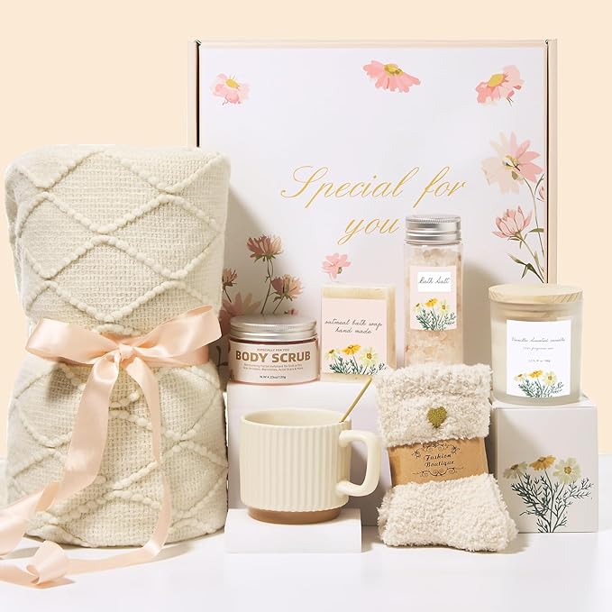 Get Well Gifts for Women – Birthday Spa Self Care Care Package, Hug in a Box Gifts for Women, Inspirational New Mom & Best Friend Gift