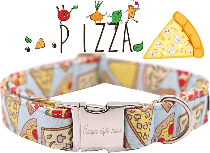 Unique Style Paws Dog Collar with Bow, Bowtie Dog Collar Adjustable Collars for Small Medium Large Dogs and Cats