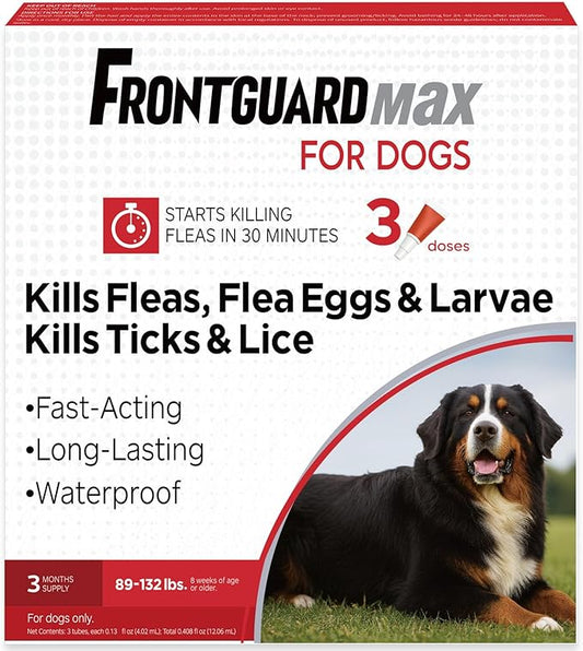 Flea and tick Prevention for Dogs - Suitable for Dogs Weighing 89 to 132 pounds-Nutritional Supplements.