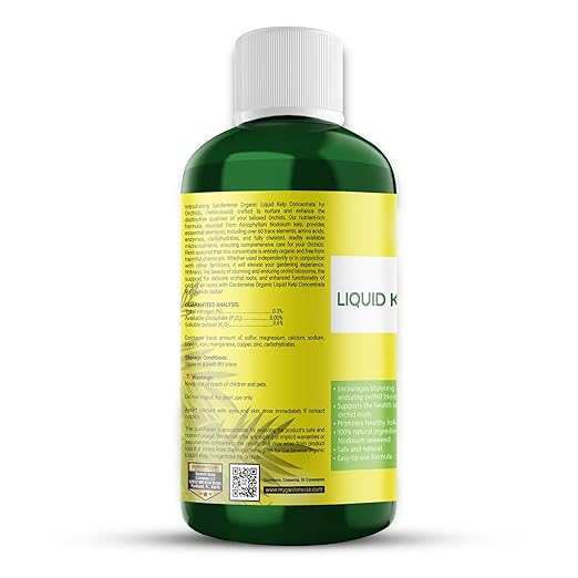 Organic Premium Kelp Seaweed Concentrate: Fertilizer for Orchids - Orchid Food (16 OZ)