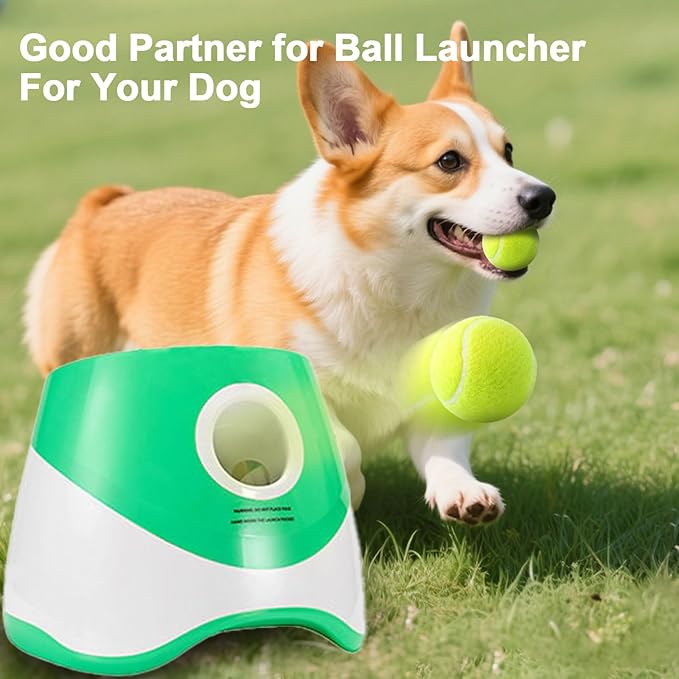 10 Pack 2-inch Small Dog Tennis Ball Dogs Interactive Toys,Tennis Balls for Small Dogs, Only Fits 2 inch Dog Ball Launchers, Not Applicable to Balls Thrower