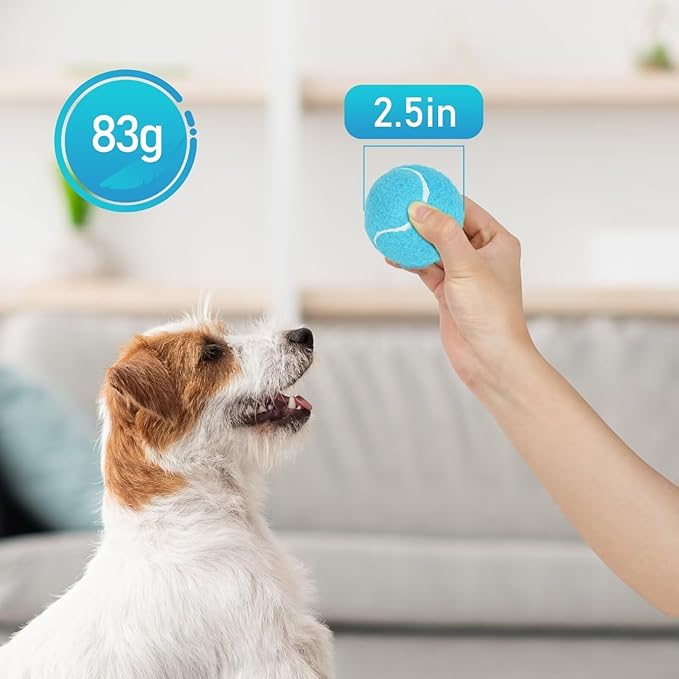Prime Pets Durable Dog Tennis Balls 3 Pack, 2.5” High-Bounce Non-Squeaky Dog Toy Balls for Fetch & Outdoor Training, Suitable for Small and Medium Dogs