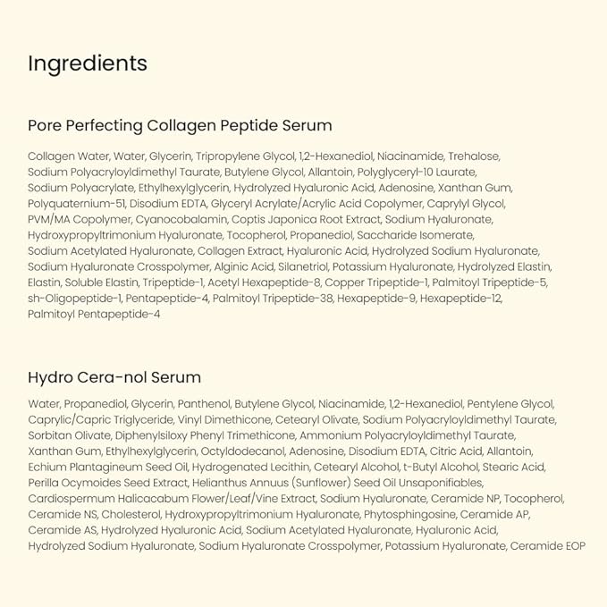 BIODANCE Serum Discovery Set: 4 Mini Serums Set, Korean Skin Care with Collagen Peptide, Ceramide Panthenol, Sea Kelp, Vitamin C Niacinamide, Skin Care Set | 10ml x 4 Serums